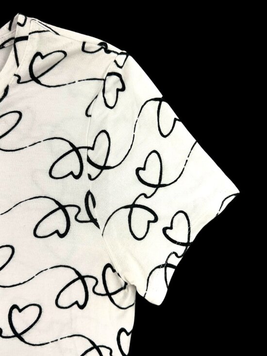 Apt. 9 Short Sleeve Heart Doodle Tee - Picture 4 of 8